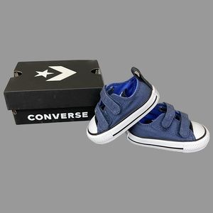 Converse Kids Infant Chuck Taylor All Star 2v Mason Blue Low Top Sneaker Size 3